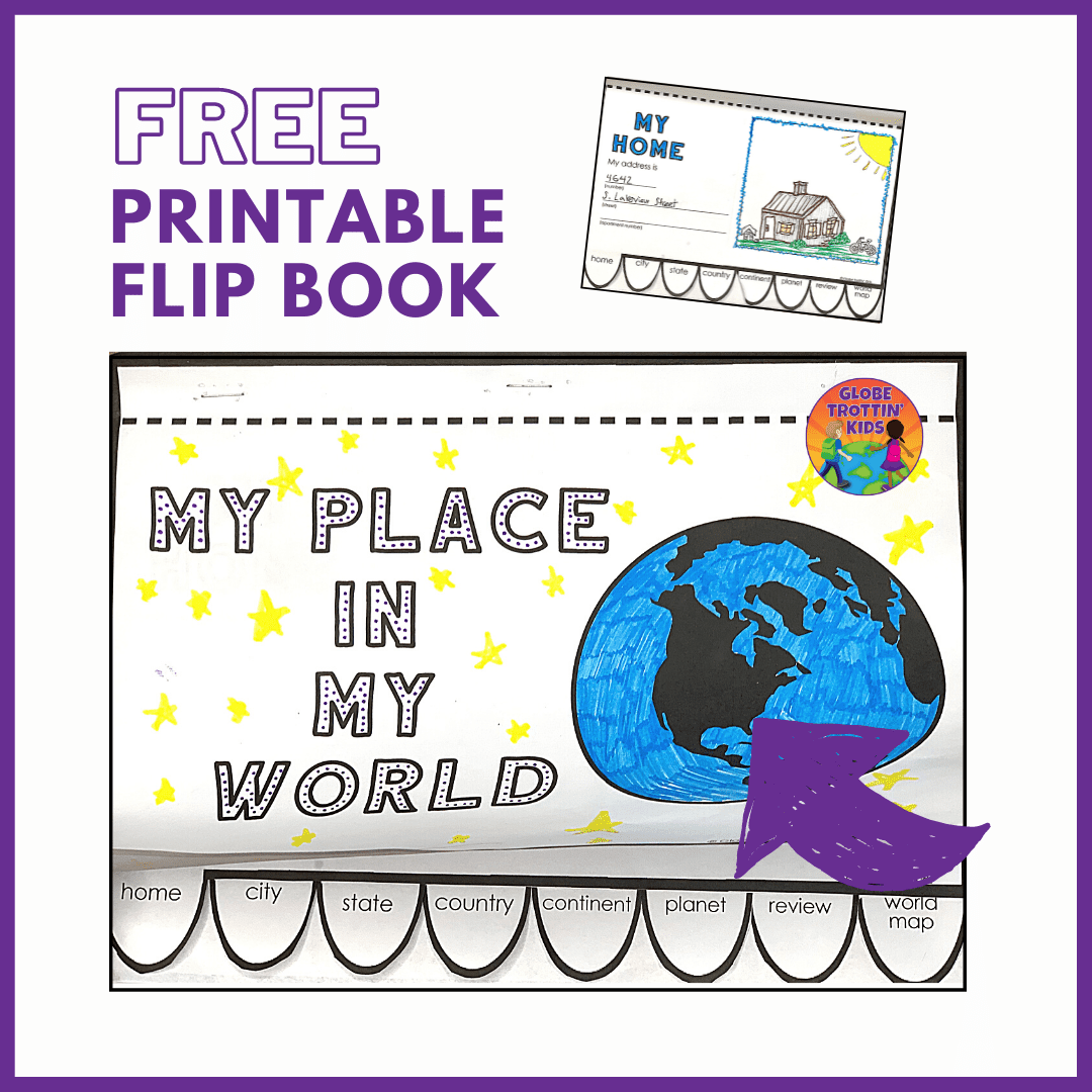 Download a Free Interactive Me on a Map Flip Book Today - Globe ...