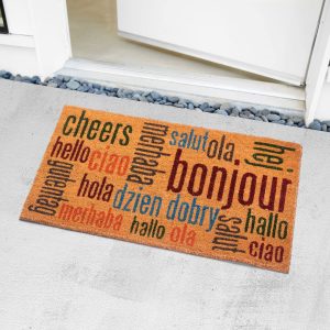 Multilingual Hello Doormat