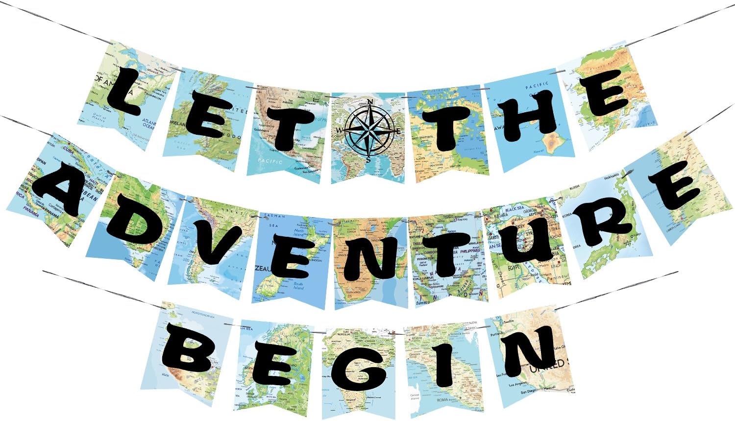 Let the Adventure Begin bunting