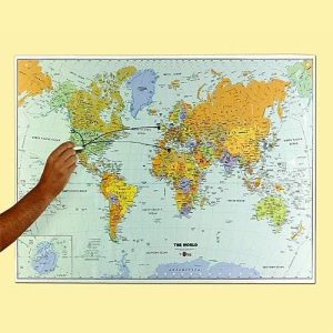 World Dry Erase Map