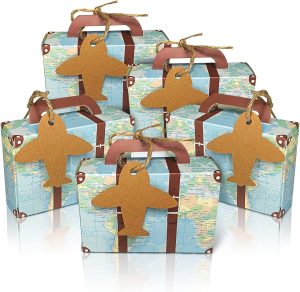 World Map Mini Suitcases